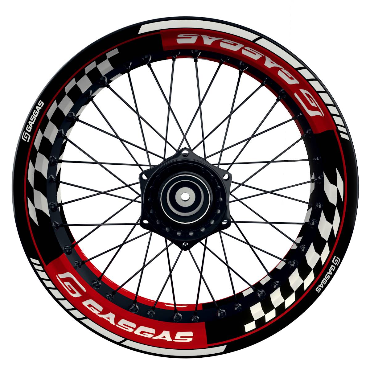 GASGAS Felgenaufkleber premium Grid