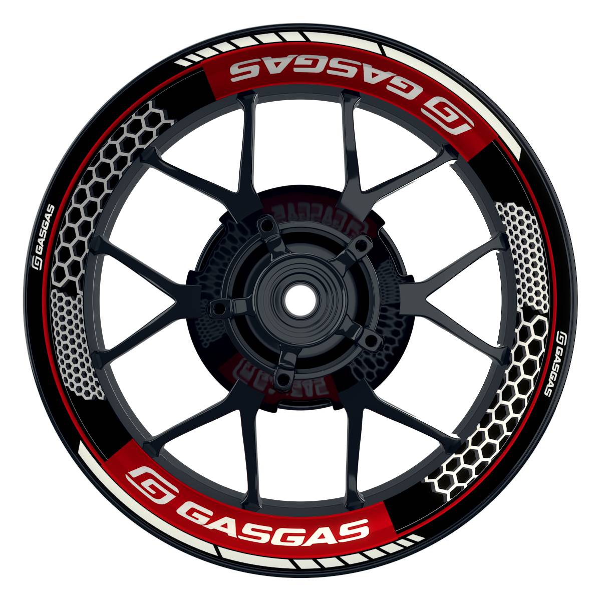 GASGAS Felgenaufkleber premium Hexagon