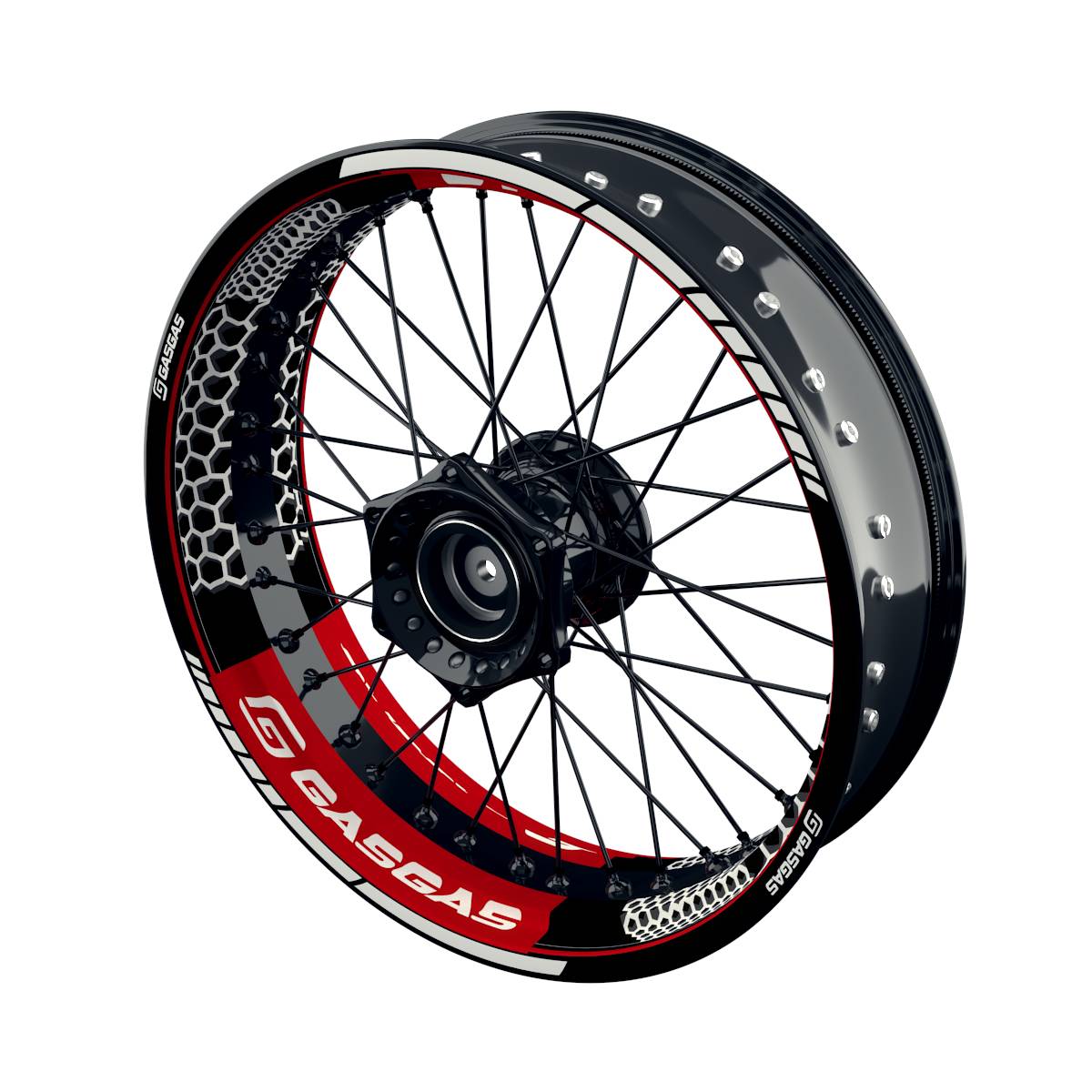 GASGAS Felgenaufkleber premium Hexagon