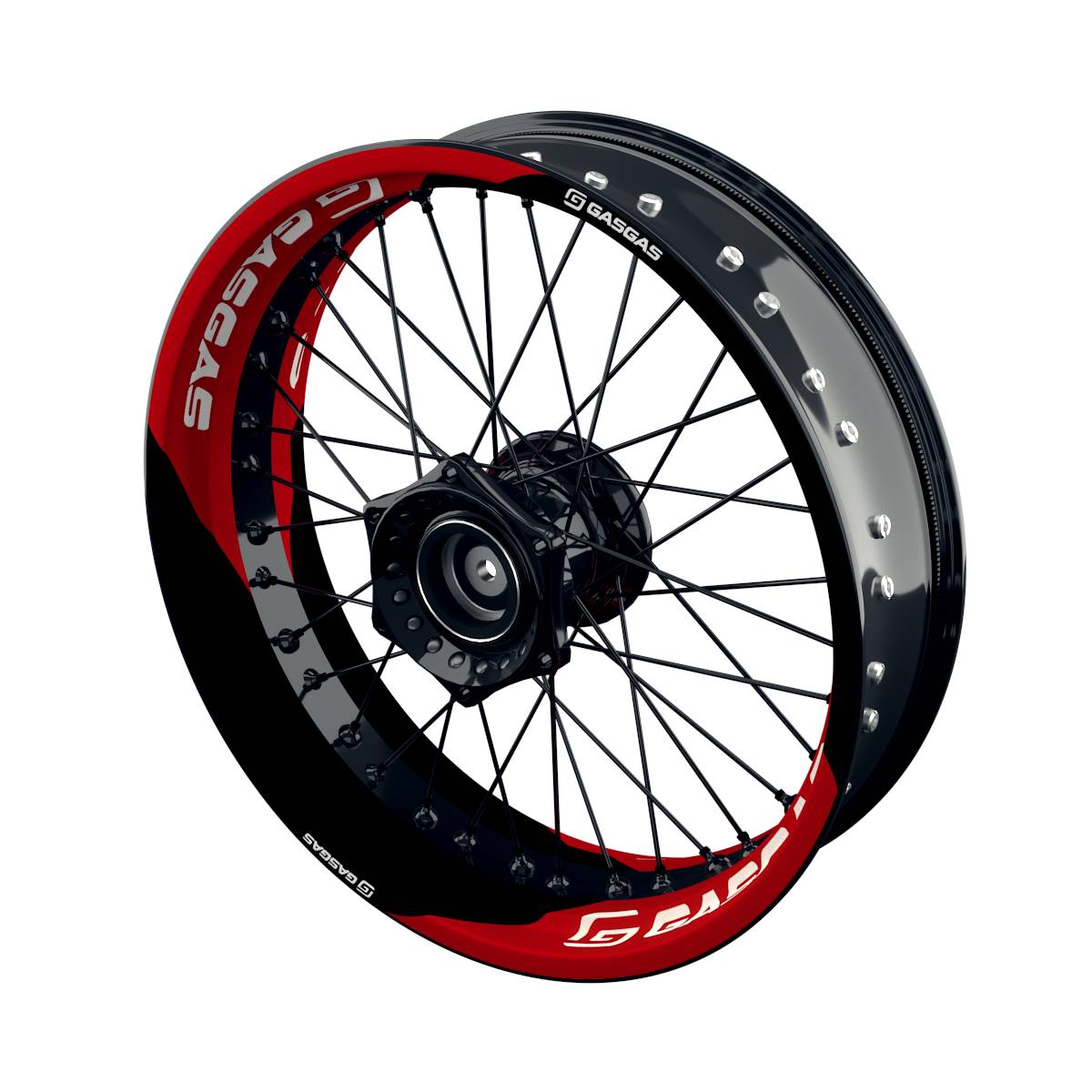 Motorrad Felgenaufkleber 360 Spin - GASGAS Saber