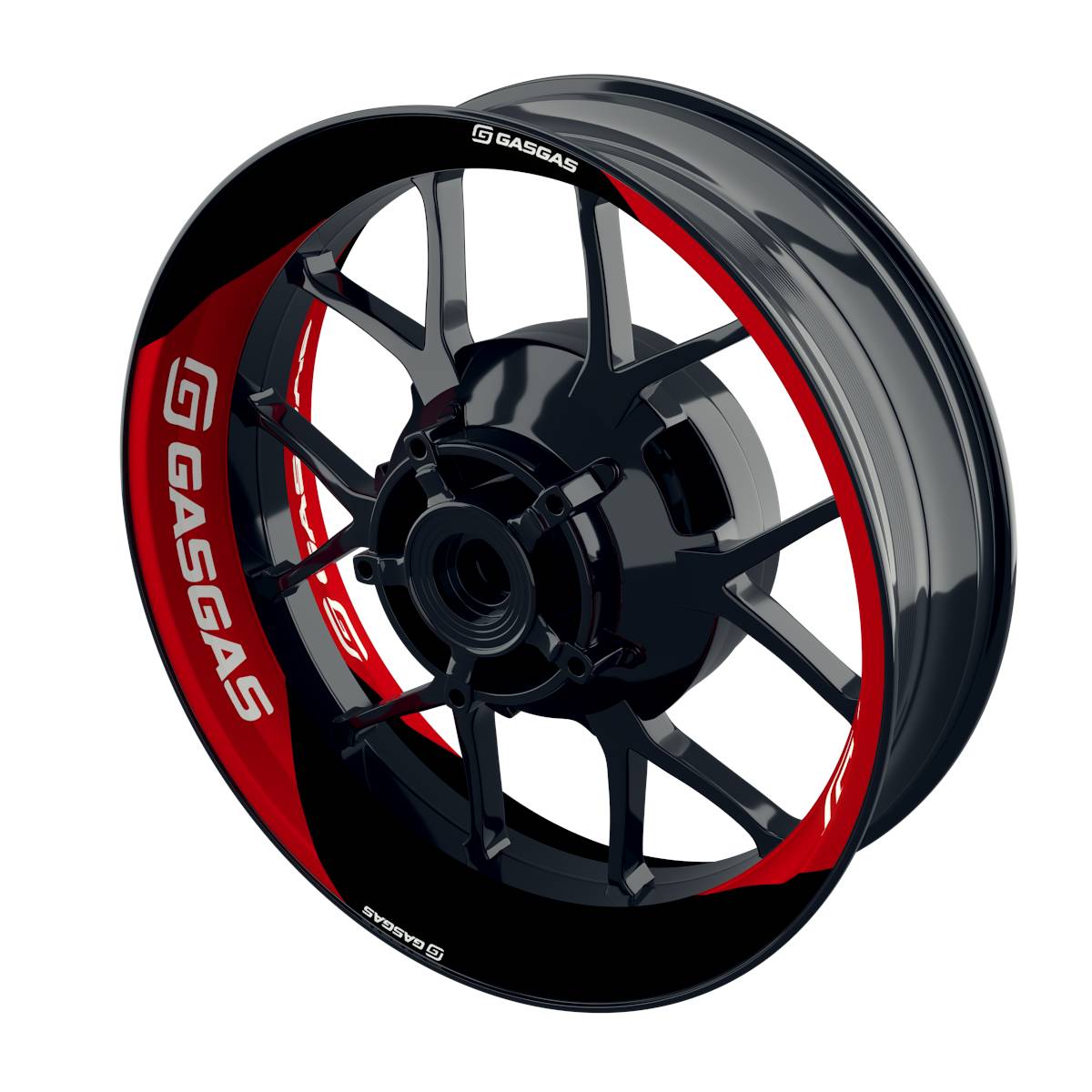 Motorrad Felgenaufkleber 360 Spin - GASGAS Saber