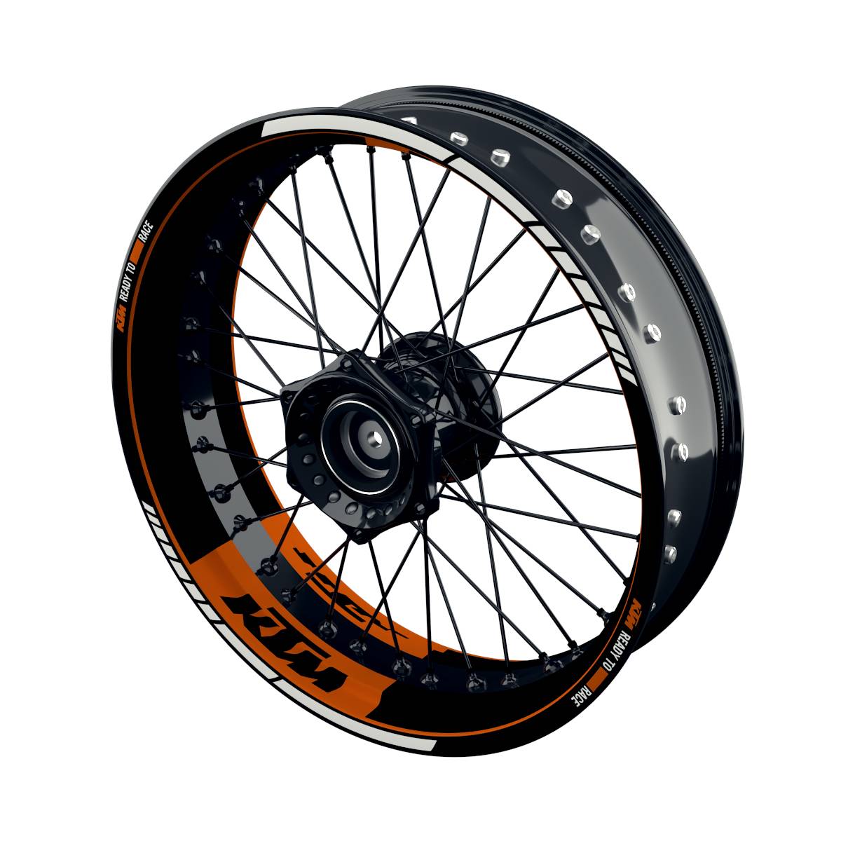 Motorrad Felgenaufkleber 360 Spin - KTM Clean