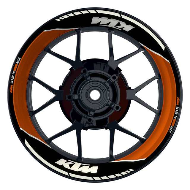 Motorrad Felgenaufkleber 360 Spin - KTM Laser