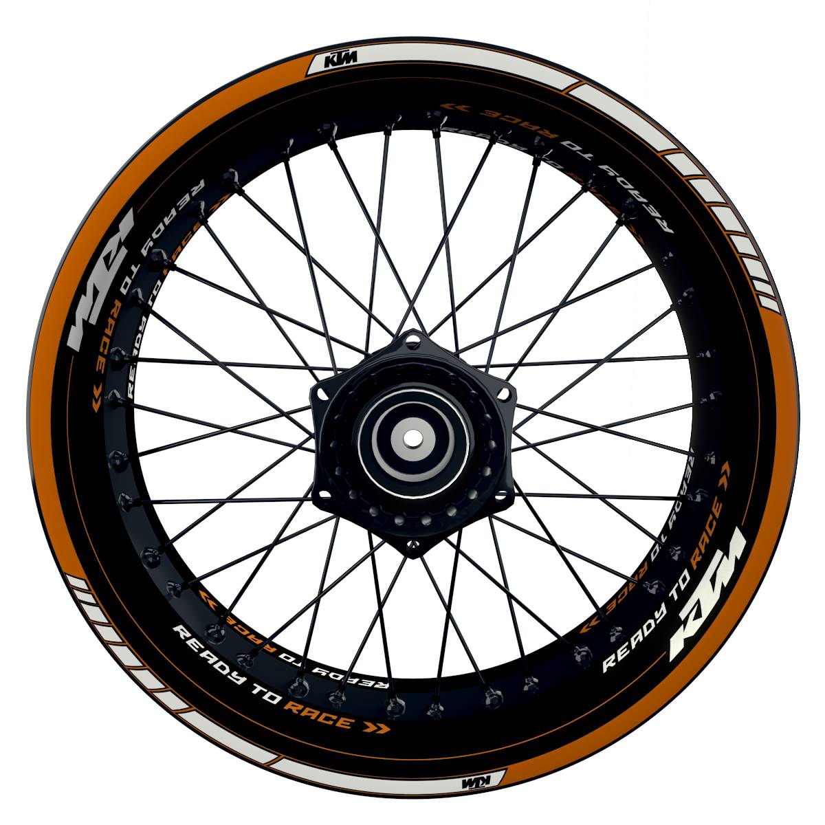 Motorrad Felgenaufkleber 360 Spin - KTM V6