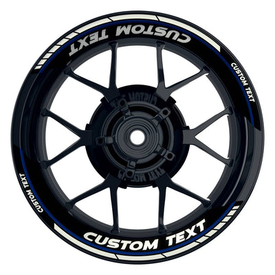 Individuelle Felgenaufkleber "Clean" Premium geteilt Wheelsticker blau