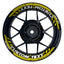 Individuelle Felgenaufkleber "Construct" Premium geteilt Wheelsticker gelb
