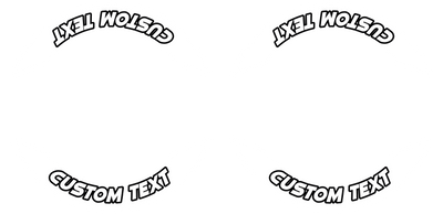 Individuelle Felgenaufkleber "Einfarbig" Premium Wheelsticker weiss