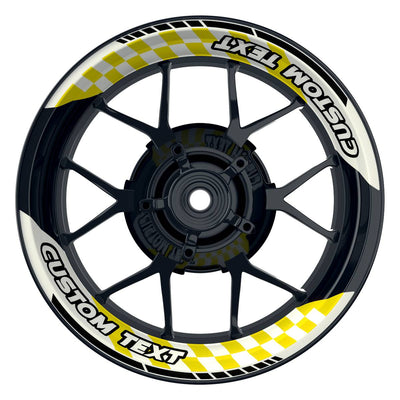Individuelle Felgenaufkleber "Saw" Premium Wheelsticker keine