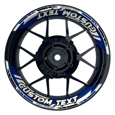 Individuelle Felgenaufkleber "GRID2 V1" Premium geteilt Wheelsticker blau