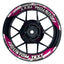 Individuelle Felgenaufkleber "GRID2 V1" Premium geteilt Wheelsticker pink