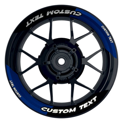 Individuelle Felgenaufkleber "Saber" Premium geteilt Wheelsticker blau