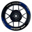 Individuelle Felgenaufkleber "Saber" Premium geteilt Wheelsticker blau