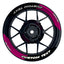 Individuelle Felgenaufkleber "Saber" Premium geteilt Wheelsticker pink