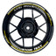 Individuelle Felgenaufkleber "Saw" Premium geteilt Wheelsticker gelb
