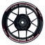 Individuelle Felgenaufkleber "Saw" Premium geteilt Wheelsticker pink