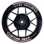 Individuelle Felgenaufkleber "Scratched" Premium geteilt Wheelsticker pink