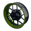 Felgenaufkleber Trouble schwarz Wheelsticker Premium grün
