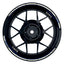 Felgenaufkleber Cafe Racer Clean Wheelsticker Premium geteilt blau