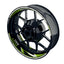 Felgenaufkleber Cafe Racer Razor Wheelsticker Premium geteilt grün