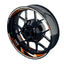 Felgenaufkleber Cafe Racer Razor Wheelsticker Premium geteilt orange