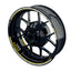 Felgenaufkleber Cafe Racer Scratched Wheelsticker Premium geteilt gelb