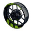 Felgenaufkleber Chainsaw schwarz Wheelsticker Premium geteilt grün