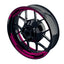 Felgenaufkleber Cybertech schwarz Wheelsticker Premium geteilt pink