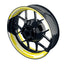 Felgenaufkleber Cybertech weiss Wheelsticker Premium geteilt gelb