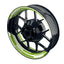 Felgenaufkleber Cybertech weiss Wheelsticker Premium geteilt grün