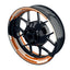 Felgenaufkleber Cybertech weiss Wheelsticker Premium geteilt orange
