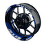 Suzuki GSXR 1000 Felgenaufkleber Gixxer 1000 einfarbig V2 Wheelsticker Premium geteilt blau
