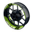 Suzuki GSXR 1000 Felgenaufkleber Gixxer 1000 einfarbig V2 Wheelsticker Premium geteilt grün