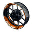 Suzuki GSXR 1000 Felgenaufkleber Gixxer 1000 einfarbig V2 Wheelsticker Premium geteilt orange