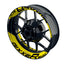 Suzuki GSXR 600 Felgenaufkleber GIXXER 600 einfarbig V2 Wheelsticker Premium geteilt gelb