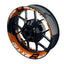 Suzuki GSXR 600 Felgenaufkleber GIXXER 600 einfarbig V2 Wheelsticker Premium geteilt orange