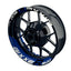 Suzuki GSXR 600 Felgenaufkleber GIXXER 600 halb halb V2 Wheelsticker Premium geteilt blau