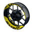 Suzuki GSXR 750 Felgenaufkleber GIXXER 750 einfarbig V2 Wheelsticker Premium geteilt gelb