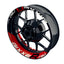 Suzuki GSXR 750 Felgenaufkleber GIXXER 750 halb halb V2 Wheelsticker Premium geteilt rot