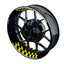 Felgenaufkleber GRID schwarz Wheelsticker Premium geteilt gelb