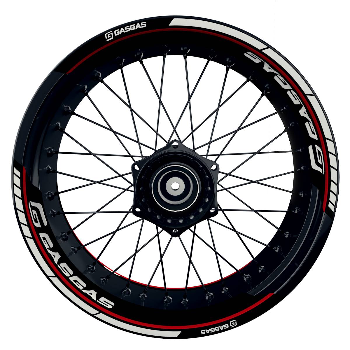 GASGAS Felgenaufkleber geteilt Clean