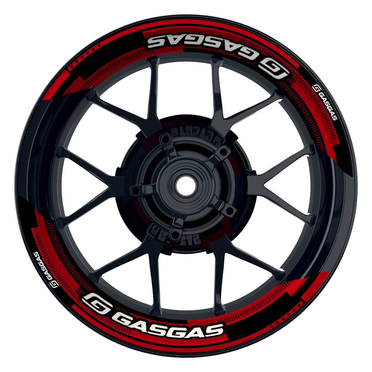 GASGAS Felgenaufkleber geteilt Cybertech