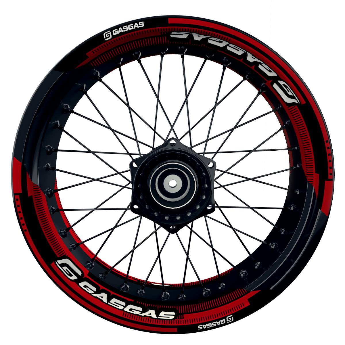 GASGAS Felgenaufkleber geteilt Cybertech