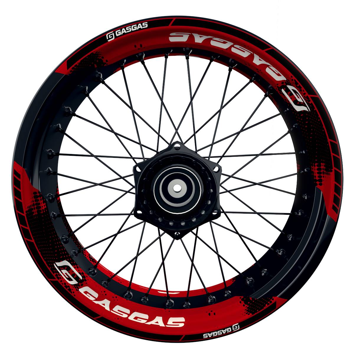 GASGAS Felgenaufkleber geteilt Dots
