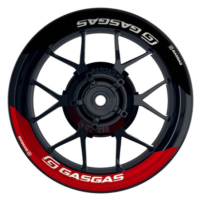 GASGAS Felgenaufkleber geteilt Fifty Fifty V1 rot