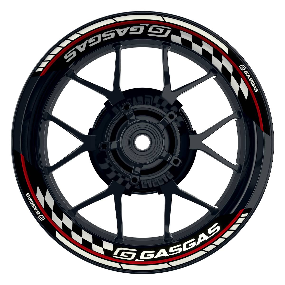 GASGAS Felgenaufkleber geteilt GRID