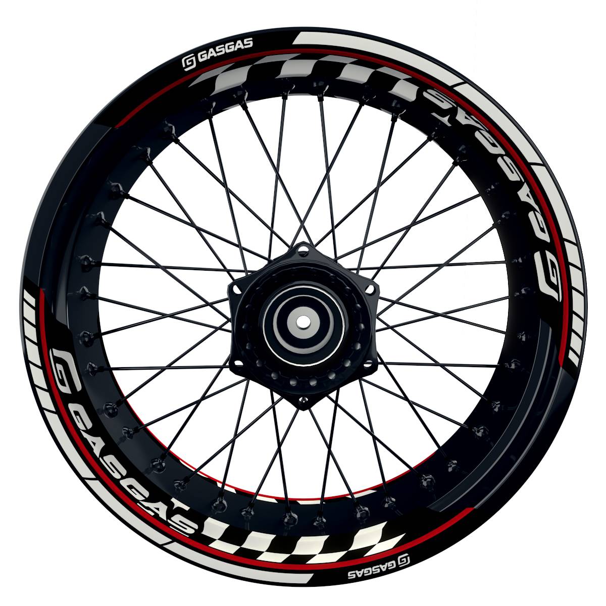 GASGAS Felgenaufkleber geteilt GRID