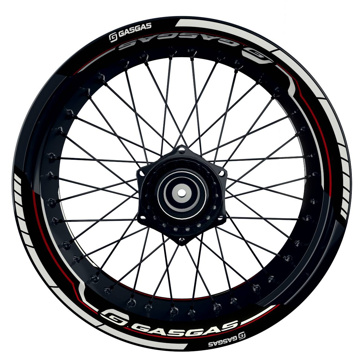 GASGAS Felgenaufkleber geteilt Lightning