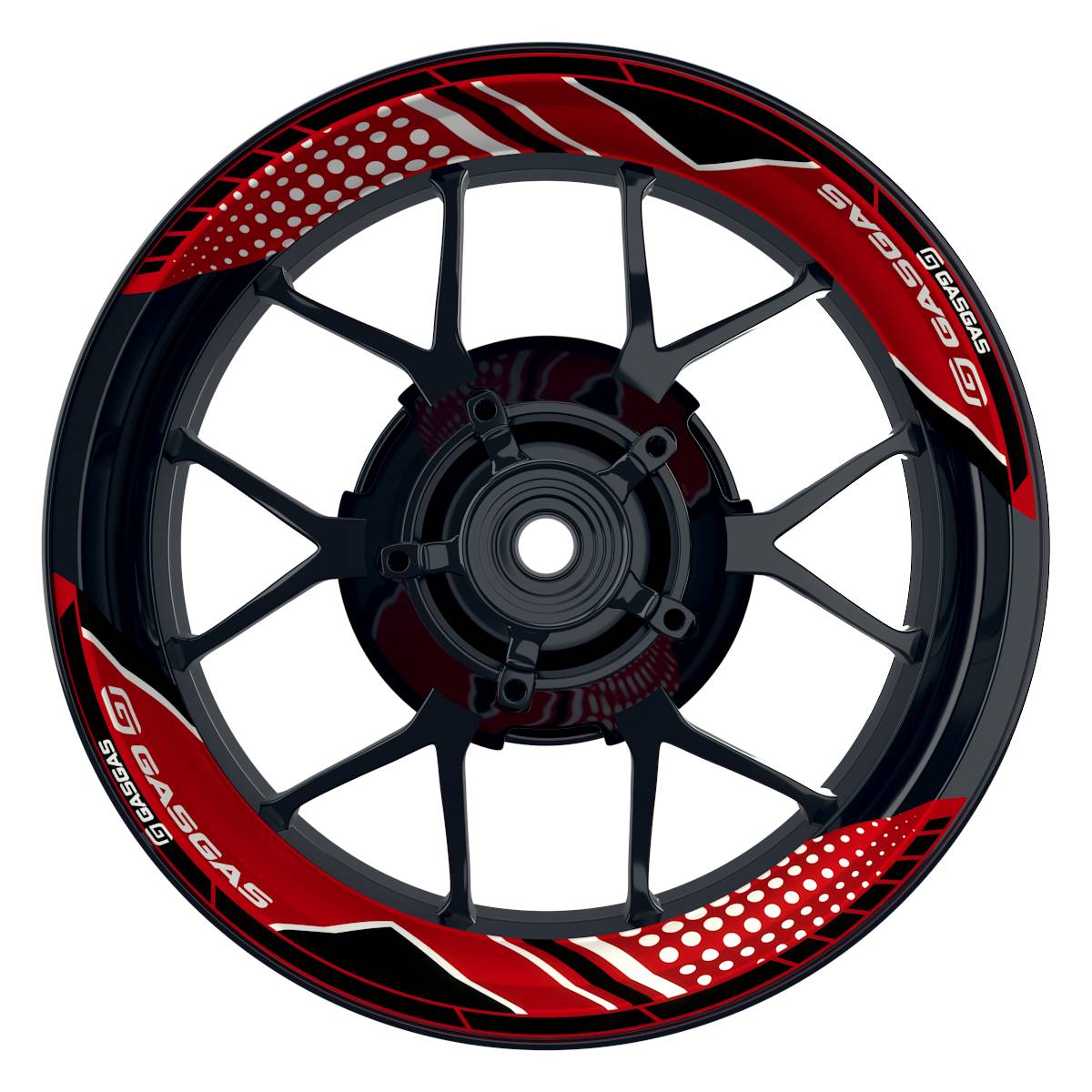 GASGAS Felgenaufkleber geteilt Trinity