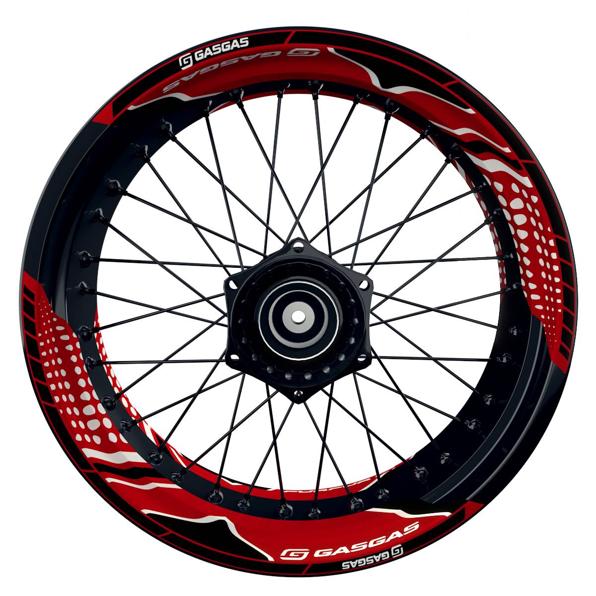 GASGAS Felgenaufkleber geteilt Trinity