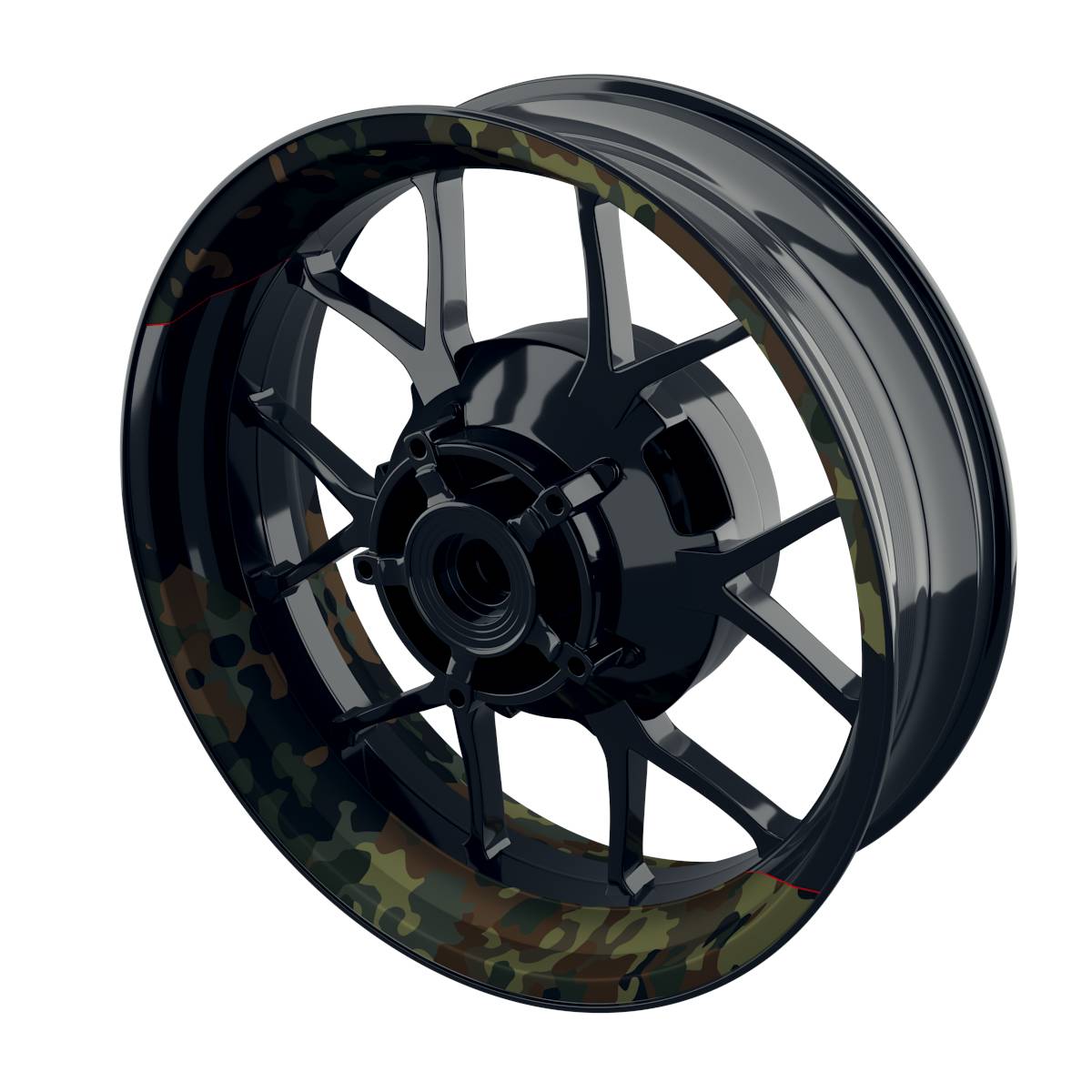 Felgenaufkleber German Camouflage 3 Wheelsticker Premium geteilt keine